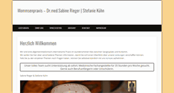 Desktop Screenshot of mommsenpraxis.com